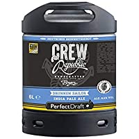 Cerveza PerfectDraft un barril de 6 litros de Crew Republic Drunken Sailor. Máquina de tiro casera. Incluye un depósito…